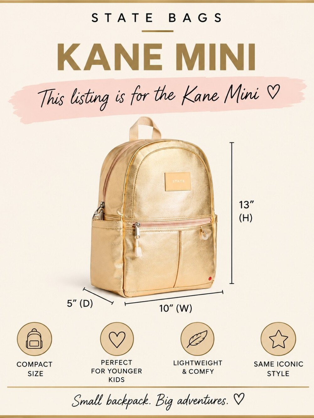 STATE Kane Mini Space Backpack - Picture 4 of 4